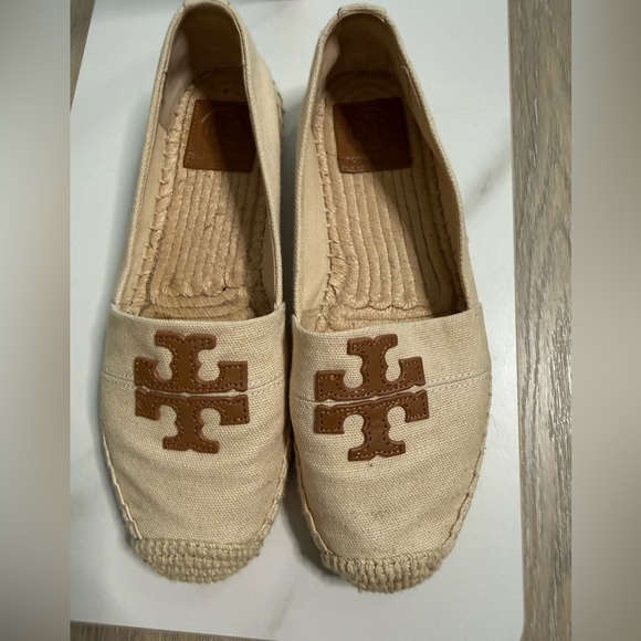 Tory Burch Tan and Cream Espadrilles - Picture 1 of 5